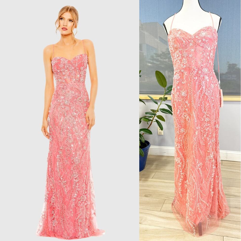 Sweetheart Sleeveless Embellished Gown 68511 Size 6